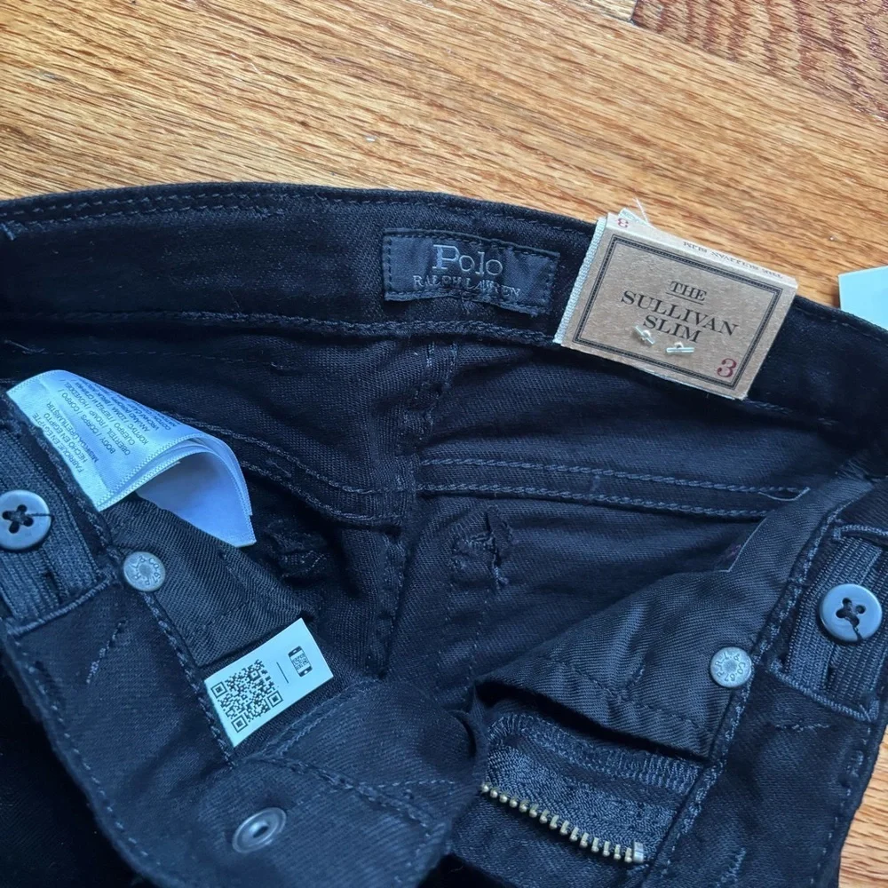 Polo by Ralph Lauren Toddler Kids Black Jeans Sz 3 Denim